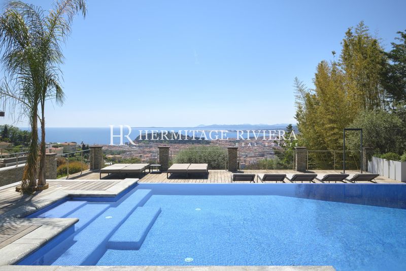 Propriété moderne - Vue sur la baie de Nice - Piscine