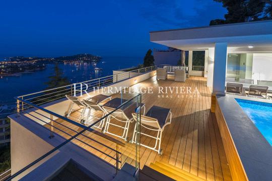 Villa neuve contemporaine avec vue Rade et Cap Ferrat