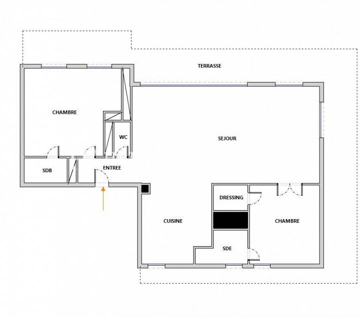 Penthouse moderne dans résidence de luxe (image 21)