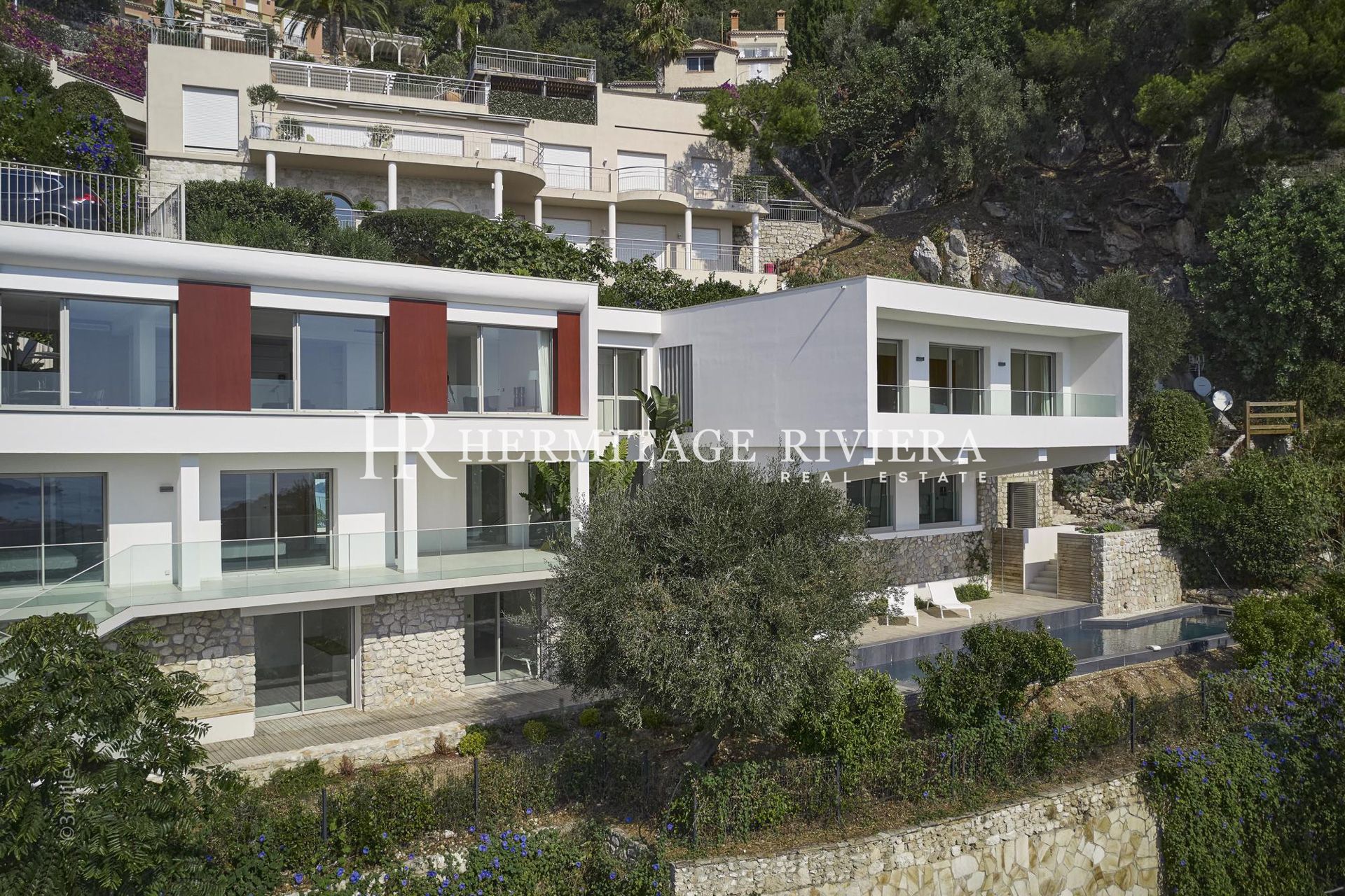 Propriété de luxe - Vue sur la Rade de Villefranche - Piscine (image 3)