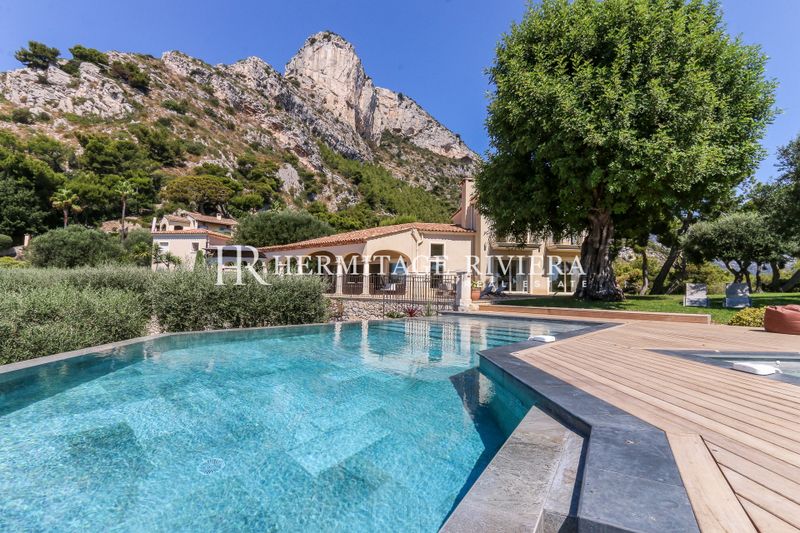 Propriété avec vue Monaco - Vue mer - Piscine - Jardin plat