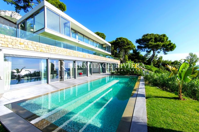 Villa moderne - Près de Monaco - Piscine - Vue mer (image 3)