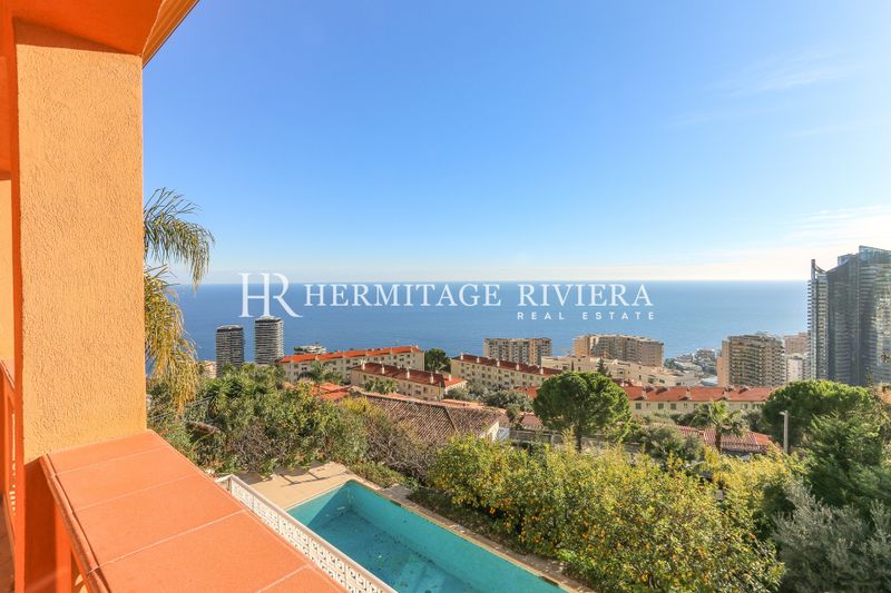Vue Monaco - Vue mer - Piscine - Domaine fermé