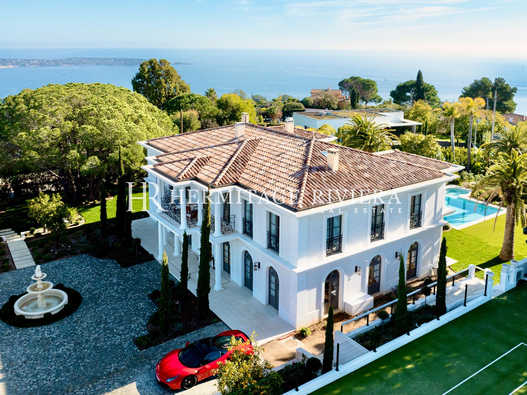 Palais magnifique – Vue mer – Court de tennis – Piscine (image 34)