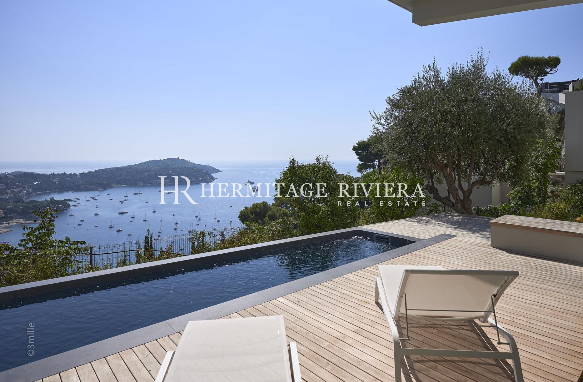 Propriété de luxe - Vue sur la Rade de Villefranche - Piscine (image 4)